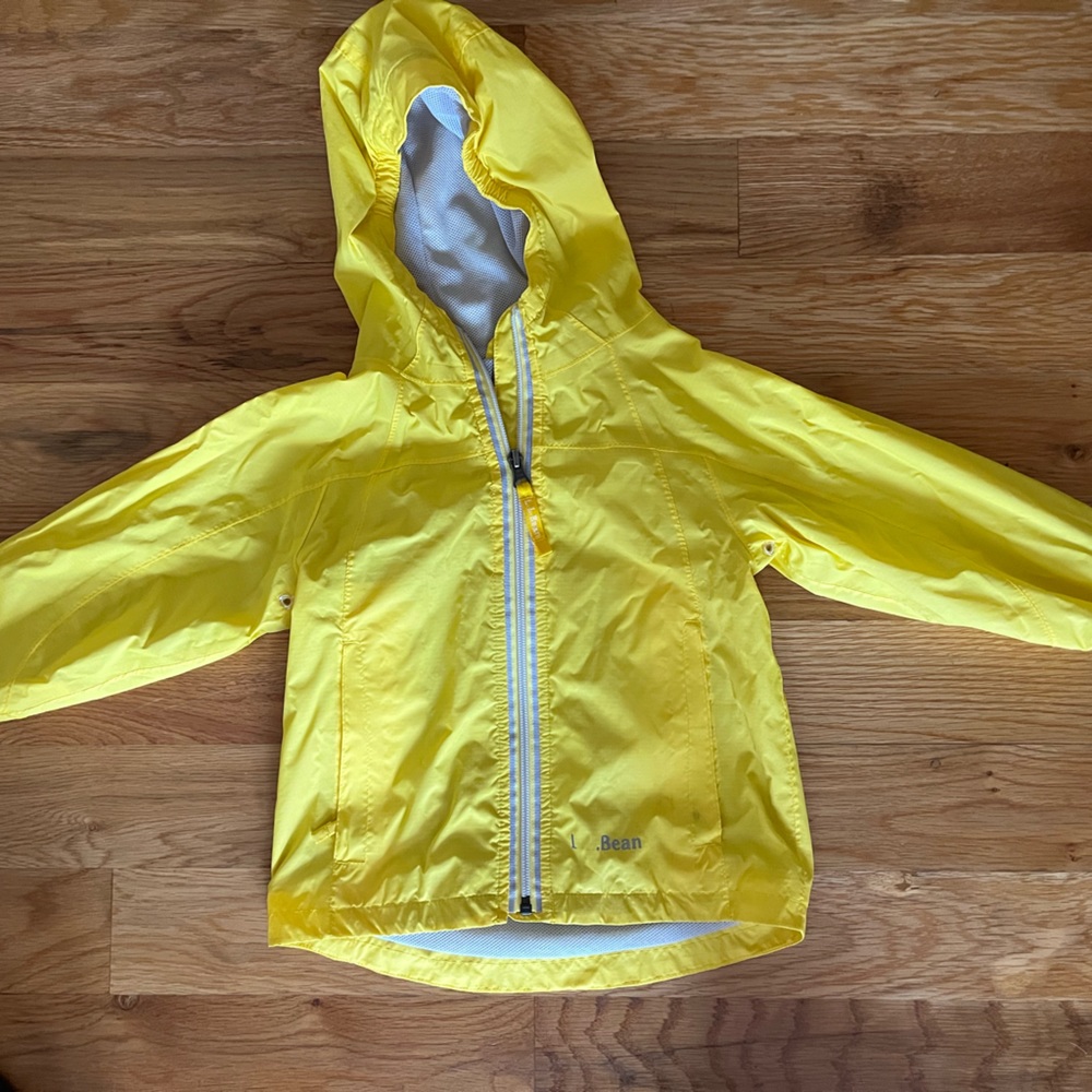 LL Bean kids rain coat 4T